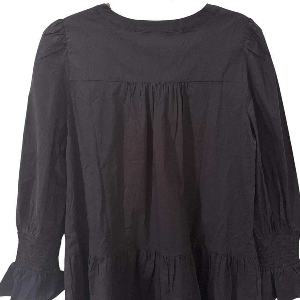 NWT Tuckernuck Pomander Place Navy Cotton Poplin Kenzo Dress Size M - Picture 10 of 12